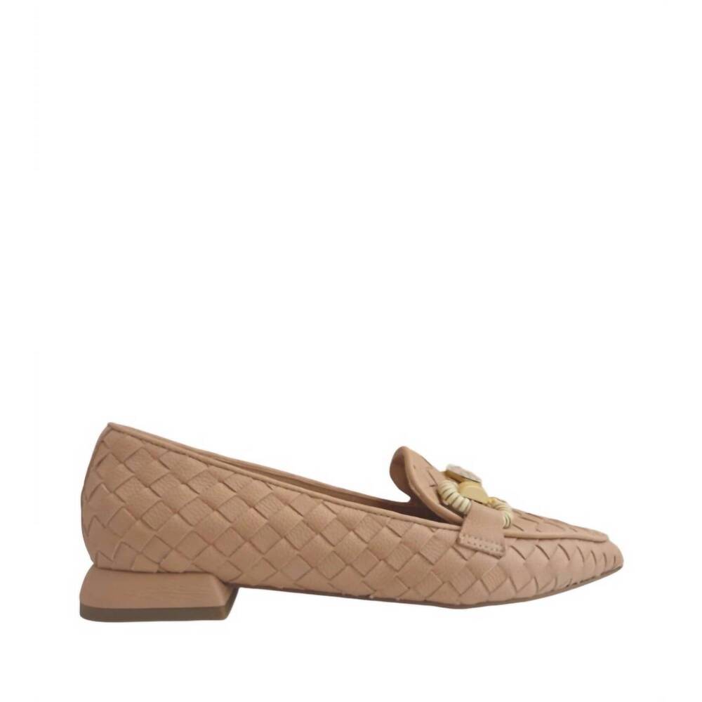 NEW PEDRO ANTON women's vitelino leather loafers in tan